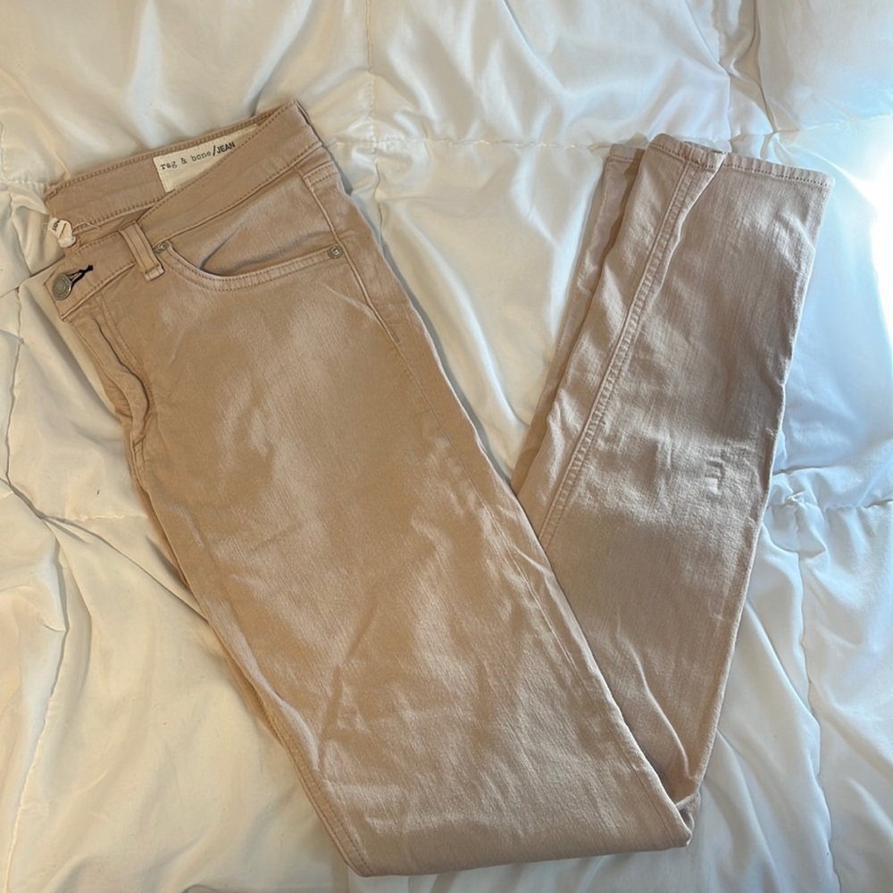 Rag & Bone Tan Skinny Jeans